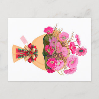 Cartes Pour Fêtes Annuelles Une impression sur toile d'un bouquet de fleurs ro