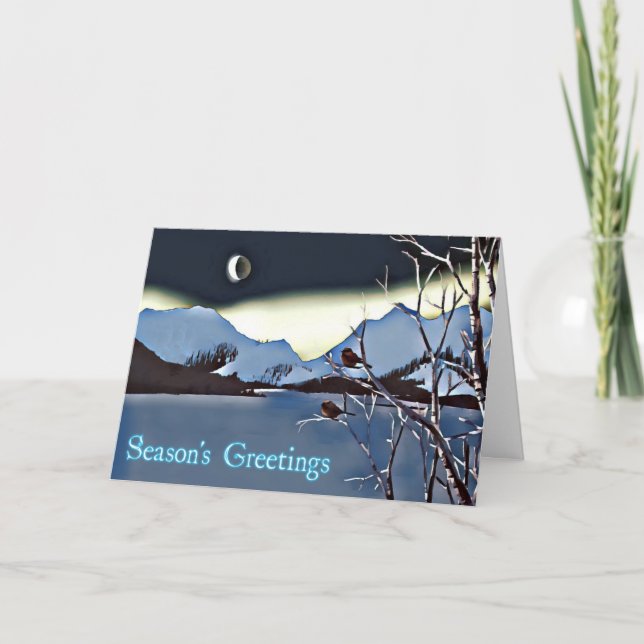 Cartes Pour Fêtes Annuelles Une longue nuit froide - Bonnes Fêtes (Devant)