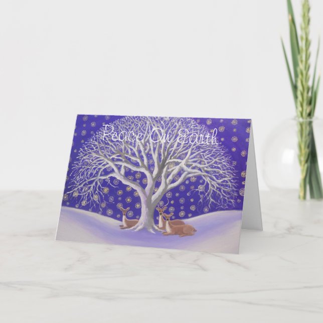 CARTES POUR FÊTES ANNUELLES UNE NUIT REMPLIE D'ÉTOILES (Devant)