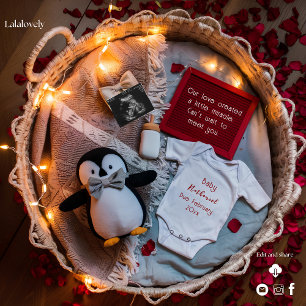 Cartes Pour Fêtes Annuelles Une petite annonce de grossesse d'amour de pingoui