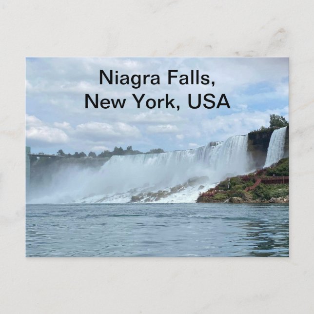 Cartes Pour Fêtes Annuelles Une photo de Niagra tombe du New York Side (Devant)