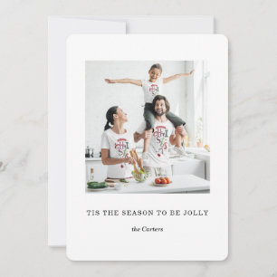 Cartes Pour Fêtes Annuelles Une photo minimaliste Saison de Noël Salutation fa