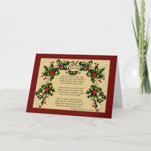 Cartes Pour Fêtes Annuelles Une prière de Noël