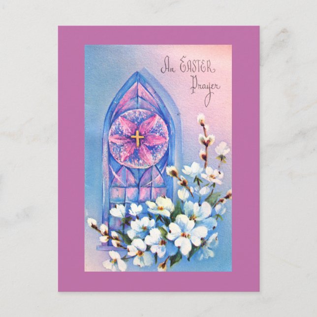 Cartes Pour Fêtes Annuelles Une prière de Pâques (Devant)