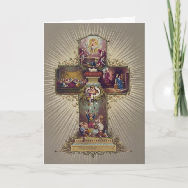 Cartes Pour Fêtes Annuelles Une prière de Pâques (Devant)