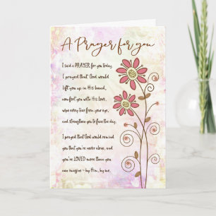 Cartes Pour Fêtes Annuelles Une prière pour vous Salutation