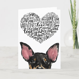 Cartes Pour Fêtes Annuelles Une Saint-Valentin de votre Manchester Terrier
