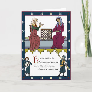 Cartes Pour Fêtes Annuelles Une Saint Valentin pour les amateurs d'échecs