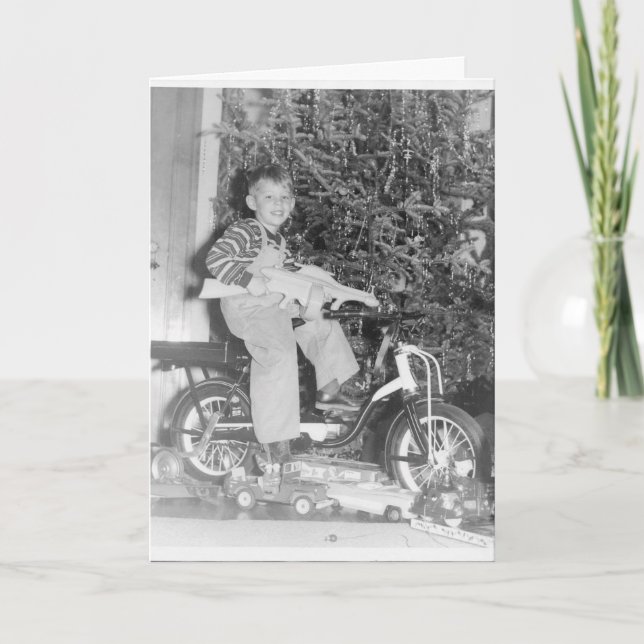 Cartes Pour Fêtes Annuelles Une salutation de Chrismas des années 1950 (Devant)