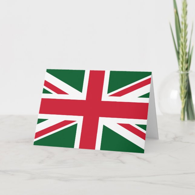 Cartes Pour Fêtes Annuelles Union Jack (Devant)