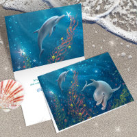 Unique Dolphin Art Joyeux Noël magique