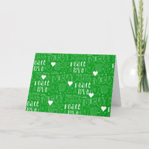 Cartes Pour Fêtes Annuelles Unique Moderne Festive Script de Noël Vert