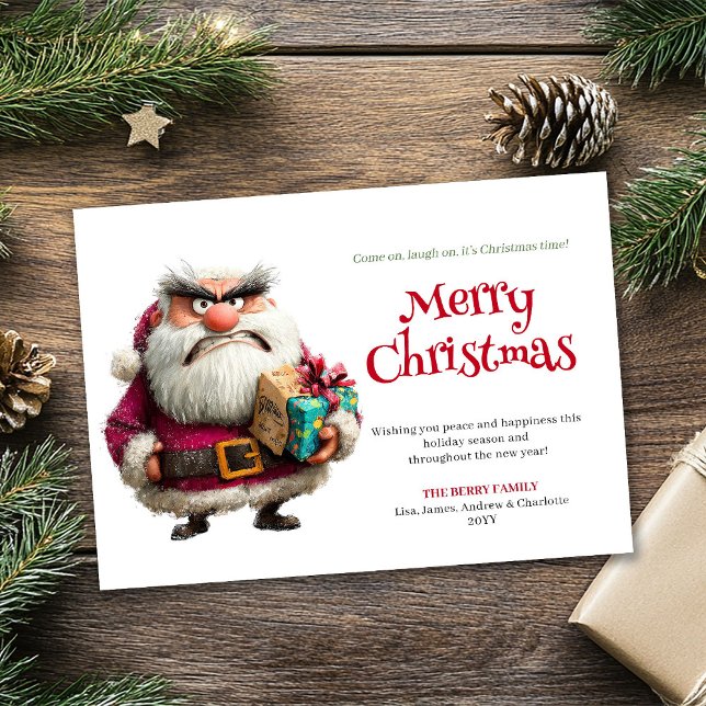 Cartes Pour Fêtes Annuelles Unique Quirky Santa Cartoon Christmas Humor Cards (Unique Quirky Santa Cartoon Christmas Humor Greeting Card

)