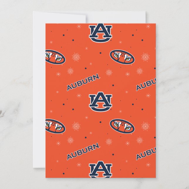Cartes Pour Fêtes Annuelles Université d'Auburn | Habitudes des jours fériés (Devant)