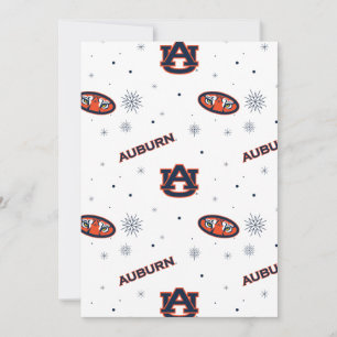 Cartes Pour Fêtes Annuelles Université d'Auburn   Motif de vacances