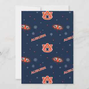 Cartes Pour Fêtes Annuelles Université d'Auburn   Motif de vacances