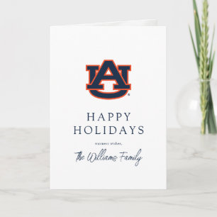 Cartes Pour Fêtes Annuelles Université d'Auburn   Motif de vacances