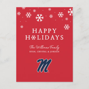 Cartes Pour Fêtes Annuelles Université du Mississippi   Script M