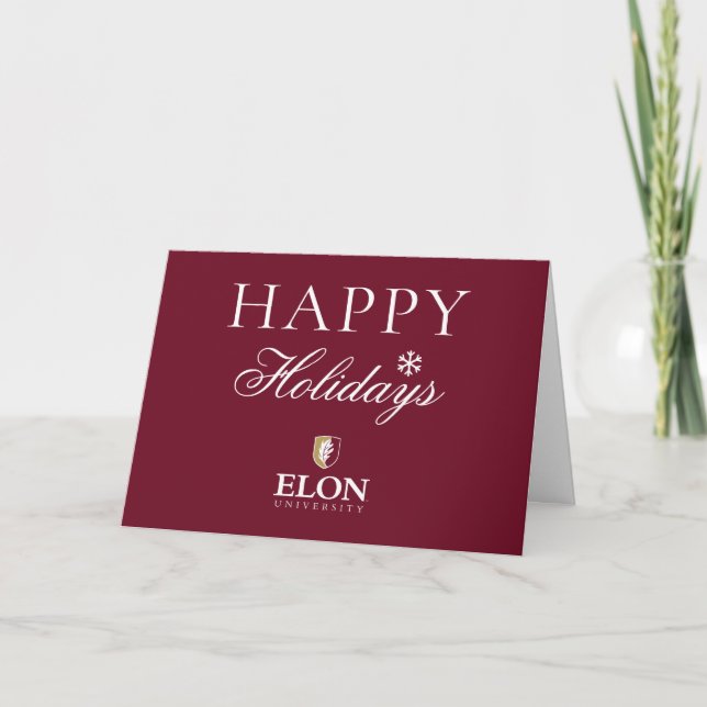 Cartes Pour Fêtes Annuelles Université Elon (Devant)