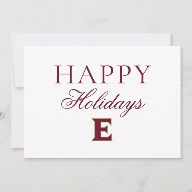 Cartes Pour Fêtes Annuelles Université Elon E (Devant)