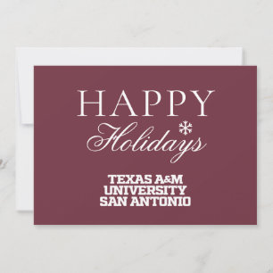 Cartes Pour Fêtes Annuelles Université Texas A&M de San Antonio