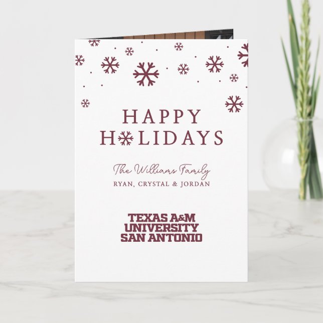 Cartes Pour Fêtes Annuelles Université Texas A&M de San Antonio (Devant)