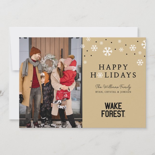 Cartes Pour Fêtes Annuelles Université Wake Forest | Wake Forest (Devant)