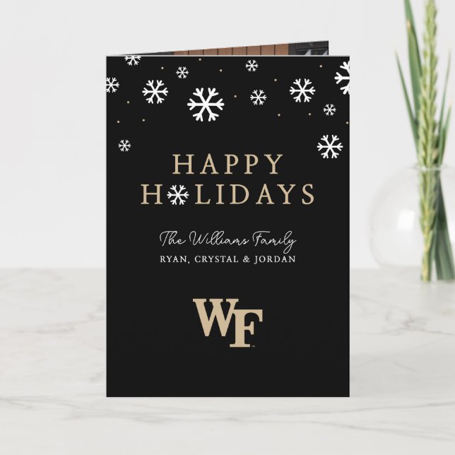 Cartes Pour Fêtes Annuelles Université Wake Forest | WF (Devant)