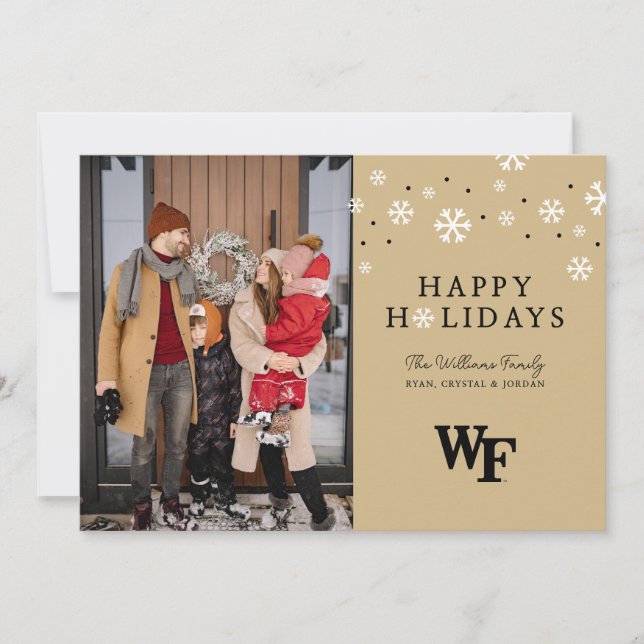 Cartes Pour Fêtes Annuelles Université Wake Forest | WF (Devant)