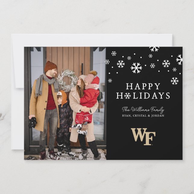 Cartes Pour Fêtes Annuelles Université Wake Forest | WF (Devant)