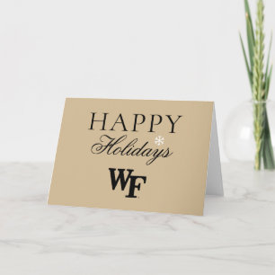 Cartes Pour Fêtes Annuelles Université Wake Forest   WF
