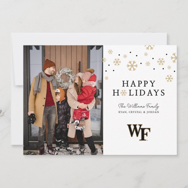 Cartes Pour Fêtes Annuelles Université Wake Forest | WF (Devant)