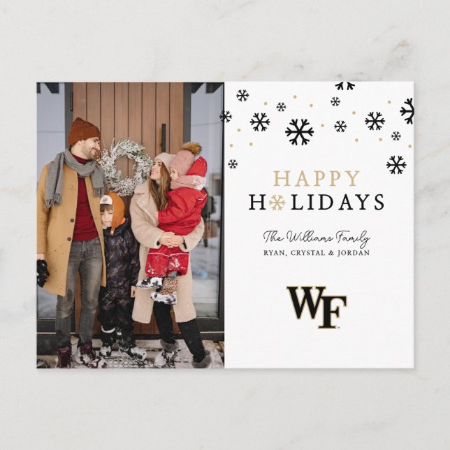 Cartes Pour Fêtes Annuelles Université Wake Forest | WF (Devant)