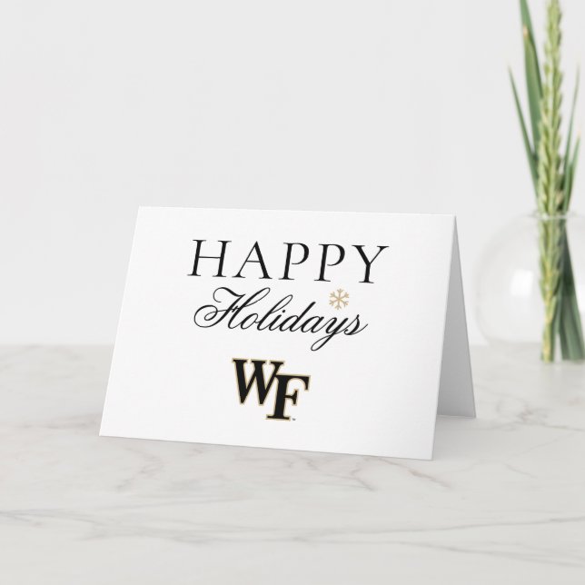 Cartes Pour Fêtes Annuelles Université Wake Forest | WF (Devant)