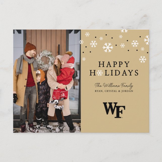 Cartes Pour Fêtes Annuelles Université Wake Forest | WF (Devant)