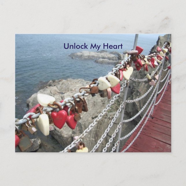 Cartes Pour Fêtes Annuelles Unlock My Heart (Devant)