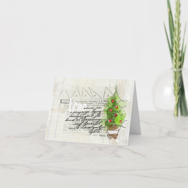 Cartes Pour Fêtes Annuelles unusual merry christmas doodcard (Devant)