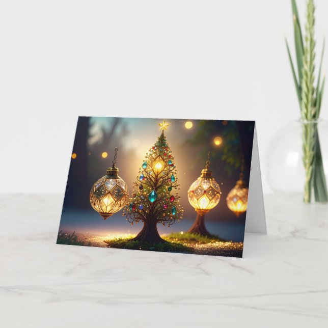 Cartes Pour Fêtes Annuelles Unusual Pretty Merry Christmas Happy New Year (Devant)