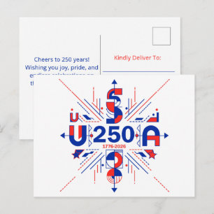 CARTES POUR FÊTES ANNUELLES USA 250