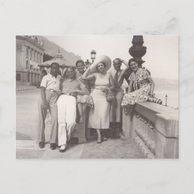 Cartes Pour Fêtes Annuelles Vacances à Cannes, France 1930 (Devant)
