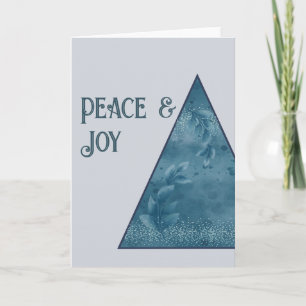 Cartes Pour Fêtes Annuelles Vacances abstraites branchées Noël hiver arbre