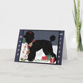 Cartes Pour Fêtes Annuelles Vacances de caniche