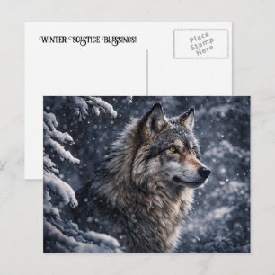 Cartes Pour Fêtes Annuelles Vacances de la pleine lune du solstice d'hiver