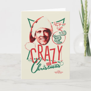 Cartes Pour Fêtes Annuelles Vacances de Noël Fou de Noël