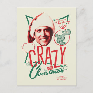Cartes Pour Fêtes Annuelles Vacances de Noël Fou de Noël
