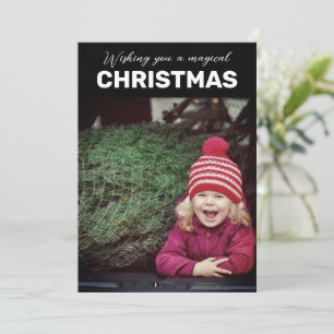 Cartes Pour Fêtes Annuelles Vacances de Noël magique
