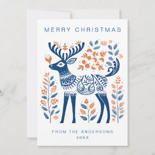 Cartes Pour Fêtes Annuelles Vacances de Noël scandinaves