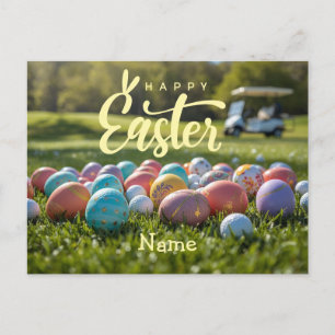Cartes Pour Fêtes Annuelles Vacances de Pâques de golf pour golfeur