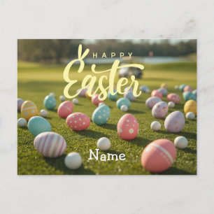 Cartes Pour Fêtes Annuelles Vacances de Pâques de golf pour golfeur