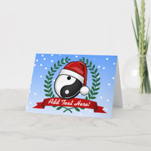 Cartes Pour Fêtes Annuelles Vacances de symbole de Yin Yang